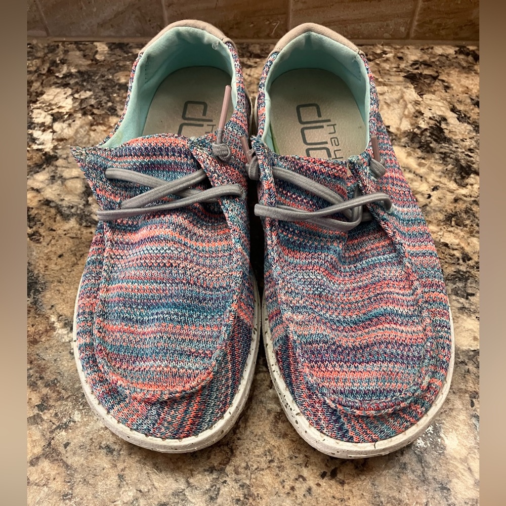 Hey Dude Colorful Knit Loafers